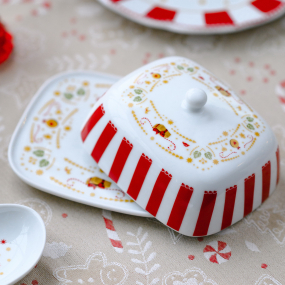 Масленка с крышкой Christmas Love 15х13 см