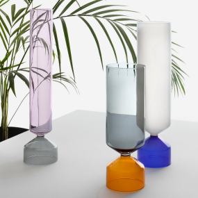 Ваза Bouquet Colore Vasi 42 см, цвет дым/розовый