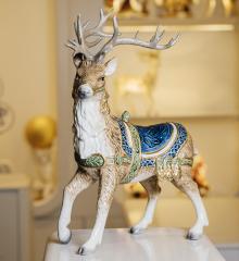 Фигурка "Олень с посеребренными рогами" 40 см