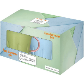 Набор кружек Colorblock 450 мл, 2 шт, цвет зеленый/голубой