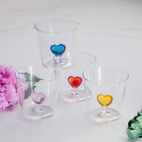 Стакан "Голубое сердце" Cuore 350 мл