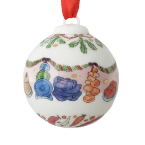 Елочный шар Hutschenreuther Christmas feast "Приготовление к Рождеству" 5 см