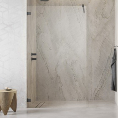 Душевое ограждение Radaway Essenza Pro 8 90х200, прозрачное стекло 8 мм, профиль брашированная оружейная сталь