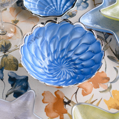 Чаша "Георгин" 16 см, голубая 