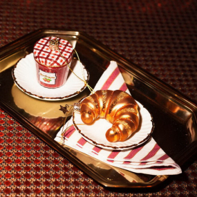 Елочная игрушка "Круассан" 10 см