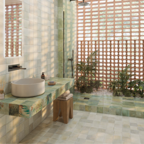 Керамогранит Wow Aqua Welness 11х11, Decor Green, 8,5 мм