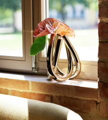 Ваза Triu 22 см, цвет золото