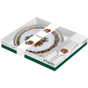 Блюдо для торта с лопаткой Christmas Eve 27 см