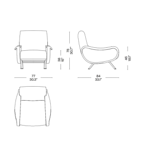 Кресло Cassina Lady, Prussia