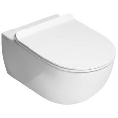 Унитаз Flaminia APP GoClean, AP118G, 54х36, с сиденьем, белый
