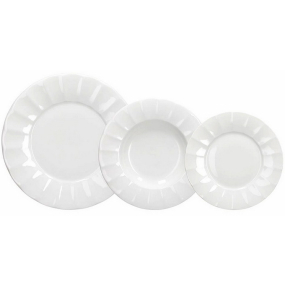 Набор посуды на 6 персон Queen Bianco, 18 предметов