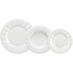 Набор посуды на 6 персон Queen Bianco, 18 предметов