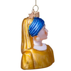 Елочная игрушка "Девушка с жемчужной серёжкой" 8 см