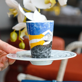 Чашка кофейная с блюдцем by Bárbara R. e Cláudia Lucas Chéu 102 мл