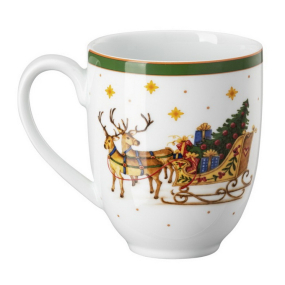 Кружка Happy Wintertime 360 мл, зеленая