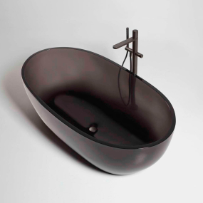 Ванна Antonio Lupi Reflex 167х86, из Cristalmood, полупрозрачная, цвет на выбор