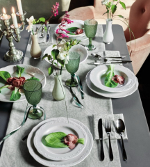 Набор бокалов для вина Davor 250 мл, 3 шт, цвет зеленый