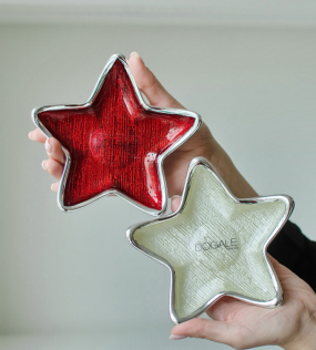 Блюдце "Звезда" 15 см, бежевое