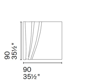 Зеркало Calligaris Sipario 90х90 CS5146-P