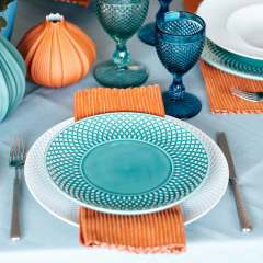 Тарелка салатная Bicos Mint 23 см