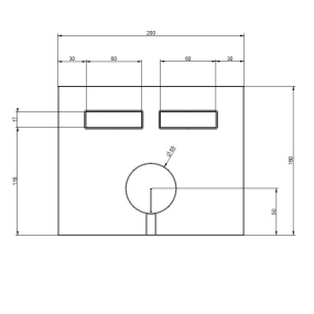Внешняя часть Gessi HI-FI 63079.707 смесителя для душа, брашированный черный PVD