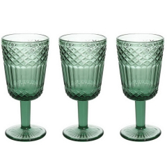 Набор бокалов Glass Claire 270 мл, 3 шт, зеленый