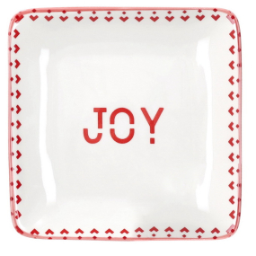 Блюдо квадратное Joy 18х18 см, красное