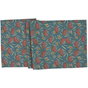 Скатерть-дорожка Isadora 40х100 см, цвет сине-зеленый