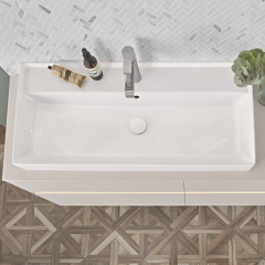 Раковина подвесная Villeroy & Boch Collaro 100х47, CeramicPlus, 4A331GR1, из TitanCeram