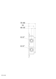 Внутренняя часть Steinberg Steinbox 010.4140 термостатического смесителя для душа