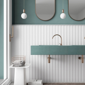 Плитка керамическая Equipe Vibe 6,5х20, in, Gesso White Matt, 8 мм