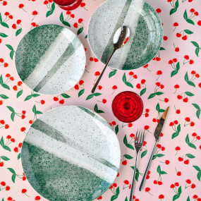 Набор посуды на 6 персон Moon Malachite, 18 предметов