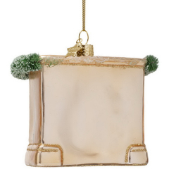 Елочная игрушка "Камин" 6,5 см