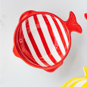 Салатник Fish 15х13 см, красный