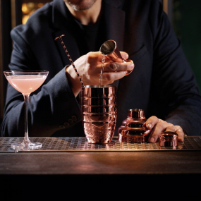 Набор для коктейля "Parisian Set" Paderno Bar Copper, 3 предмета