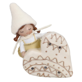 Фигурка с подсветкой "Девочка и сердце" 15 см