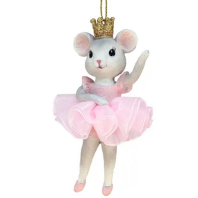 Елочная игрушка "Мышка-балерина" 7,6 см