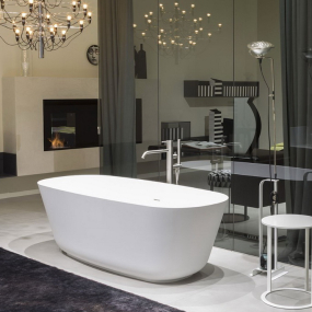 Ванна Antonio Lupi Baia Small 170х70, из материала Cristalplant, матовая, белая