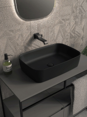 Раковина накладная Flaminia Play 62х42 PY62ANER, черный