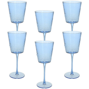 Набор бокалов Glass Alice 370 мл, 6 шт, синий
