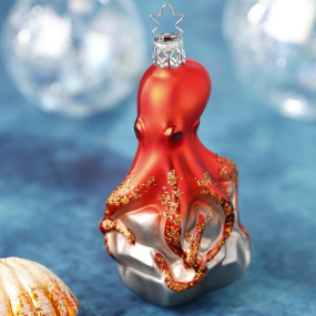 Новогодняя игрушка "Осьминог" 11 см