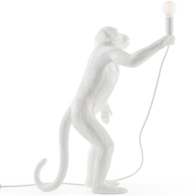 Лампа настольная Monkey Lamp Standing 54 см, белая