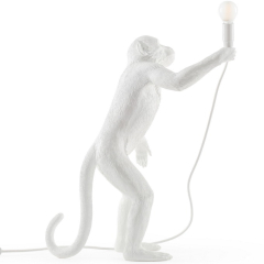 Лампа настольная Monkey Lamp Standing 54 см, белая
