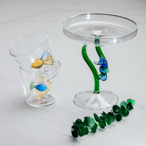 Блюдо на ножке Marine Garden 17 см