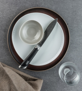 Тарелка салатная Junto White 22 см