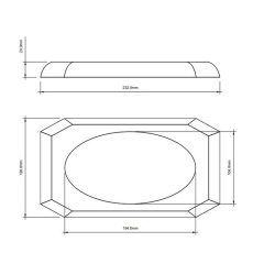 Мыльница Decor Walther Kristall 0924061, розовая