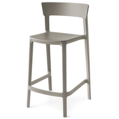Стул полубарный Calligaris Skin Matt Taupe
