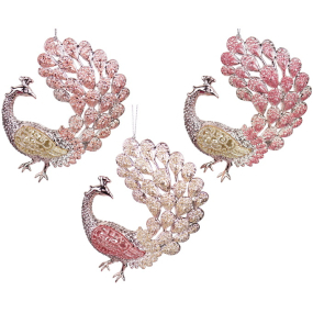 Елочная игрушка "Розовый Павлин" 12,7 см, в ассортименте