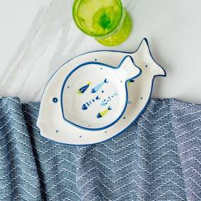 Блюдо Relief Aquatic 26,5х18х3 см