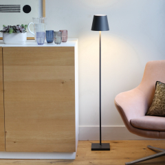 Лампа напольная Zafferano Poldina Pro L 122 см, темно-серая